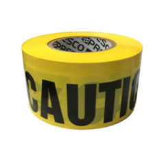 BANDA PRECAUCION AMARILLA 3" X 1000 FT.