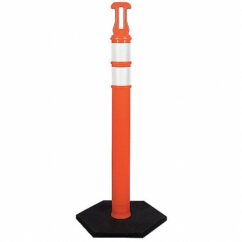 POSTE DELINEADOR C/BASE DE 12 LBS